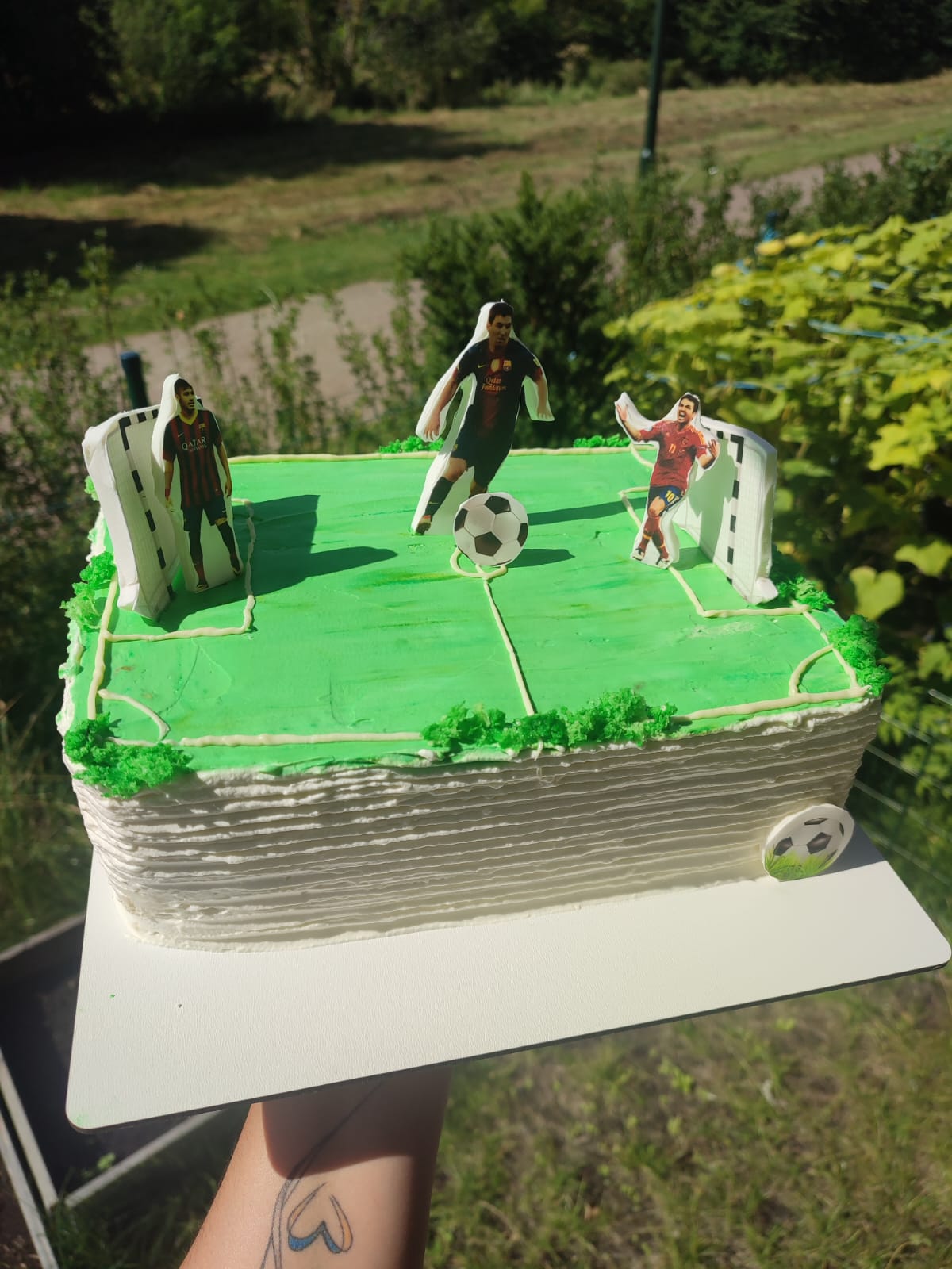 Football Pitch Cake