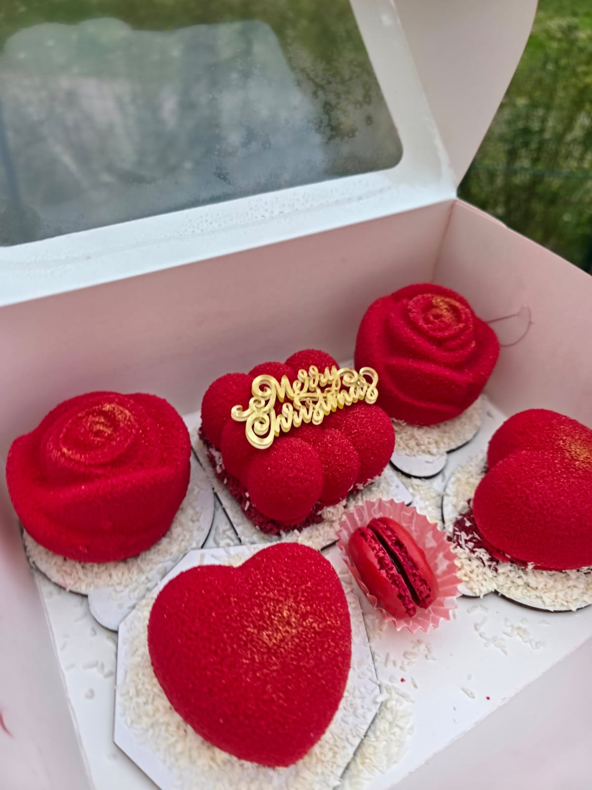 Christmas Red Mousse Box