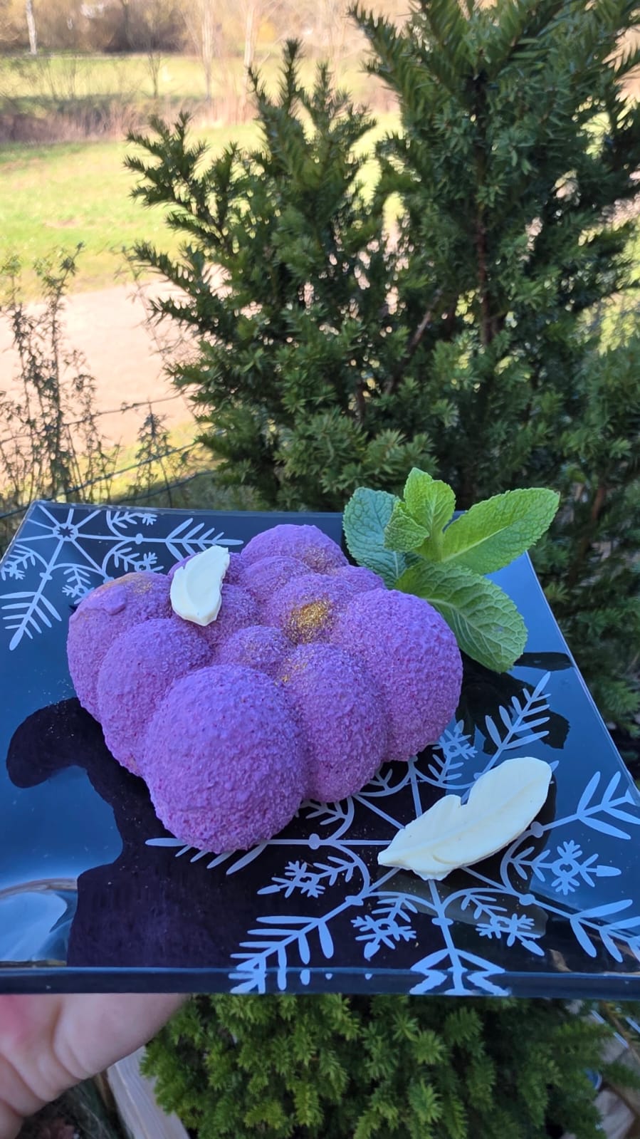 Purple Bubble Mousse Cake