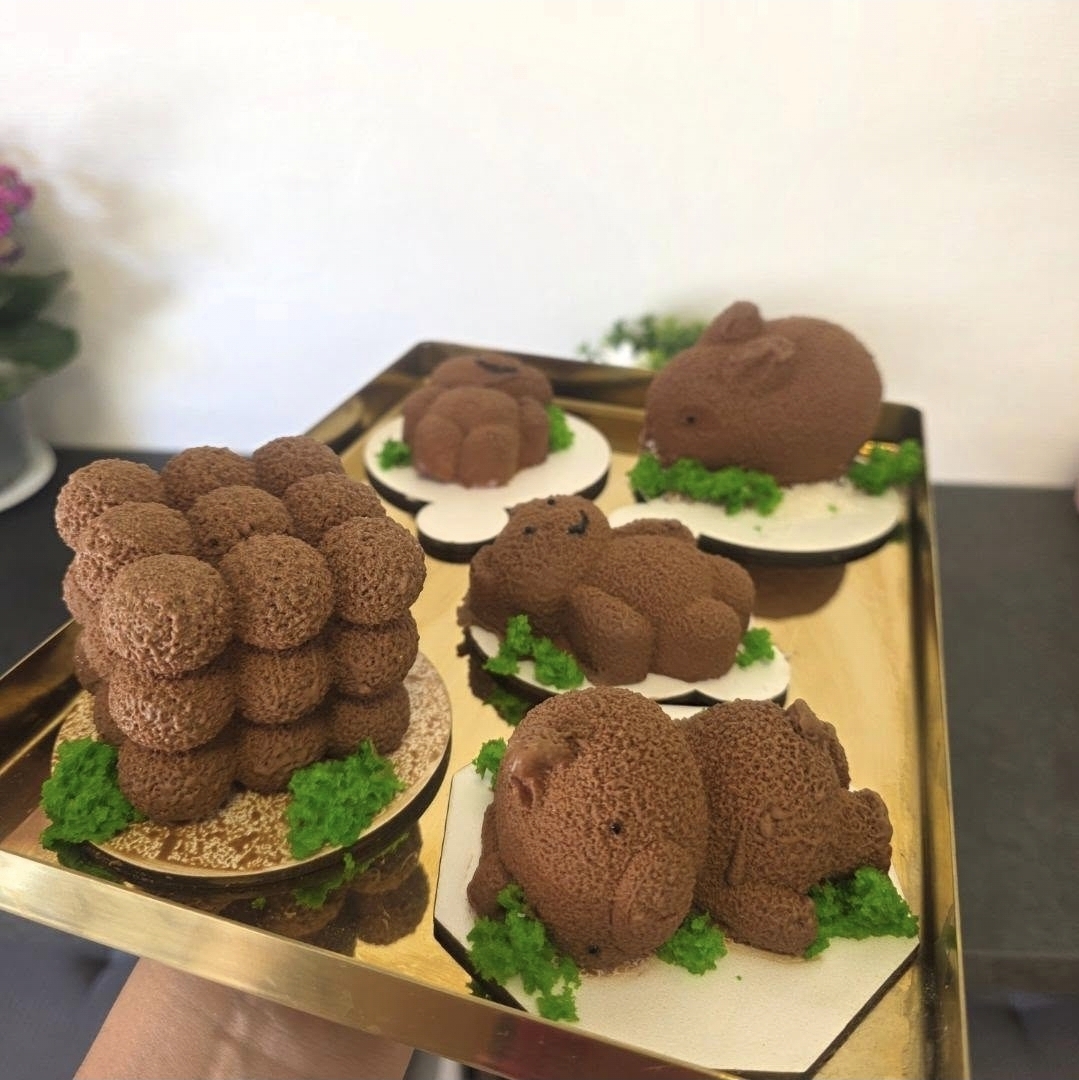 Chocolate Bunny Mousse Cakes