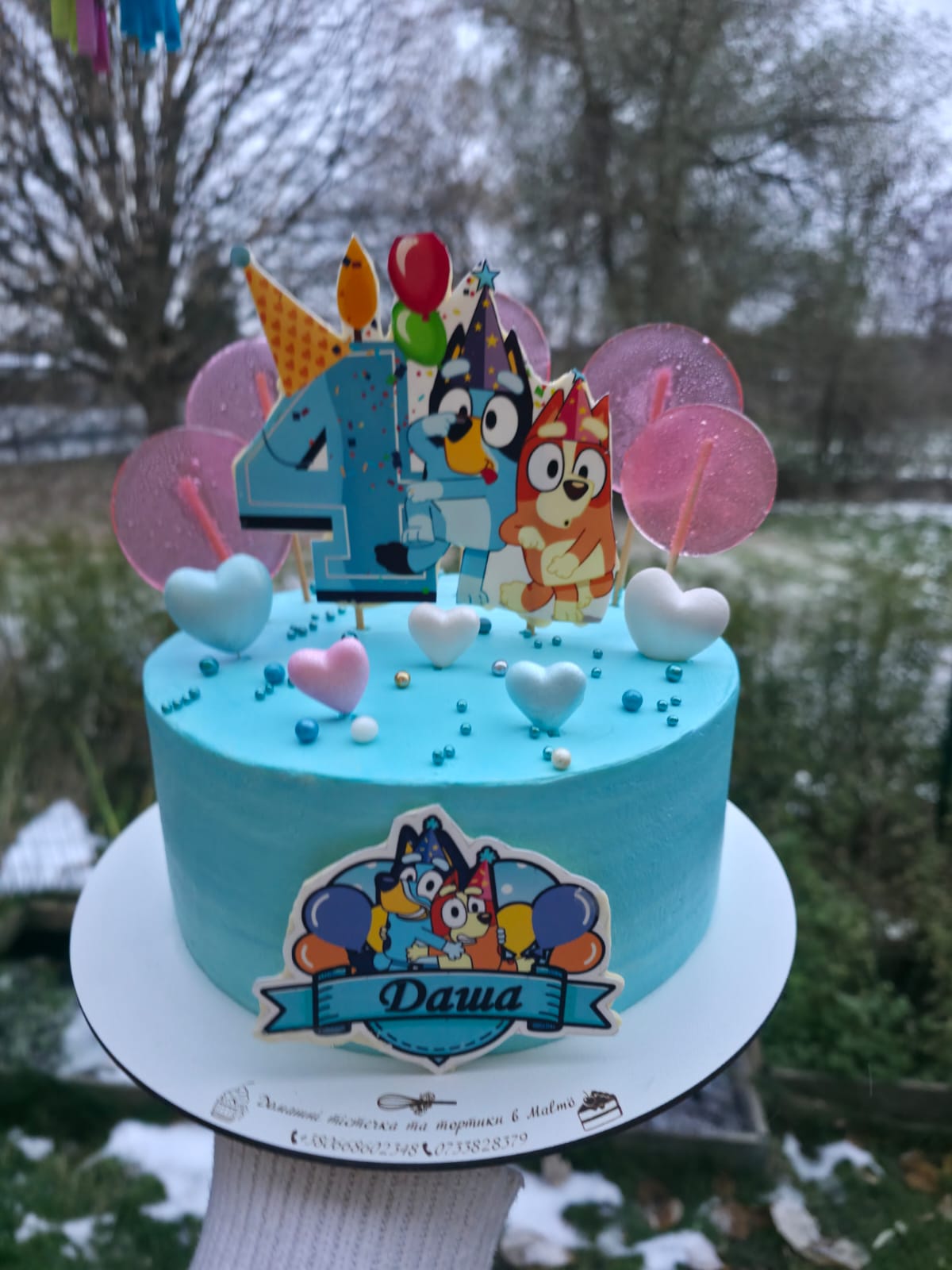 Bluey Birthday Cake