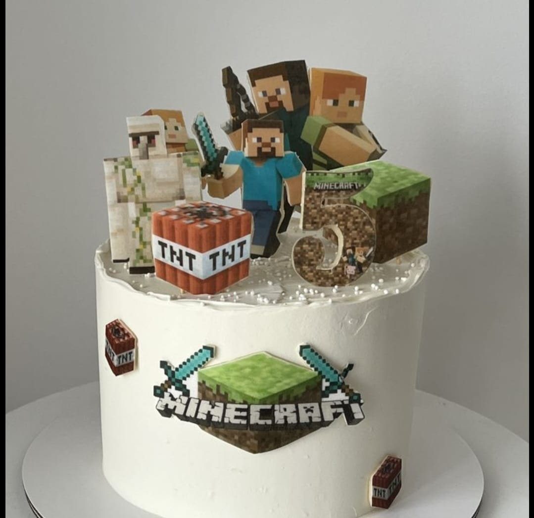 Minecraft TNT Cake