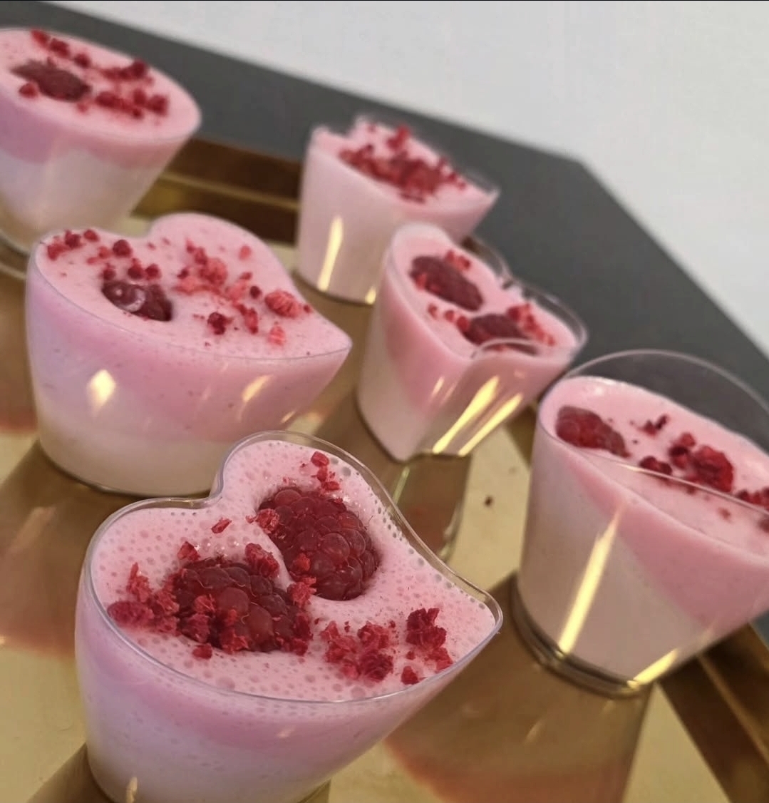 Raspberry Mousse Cups