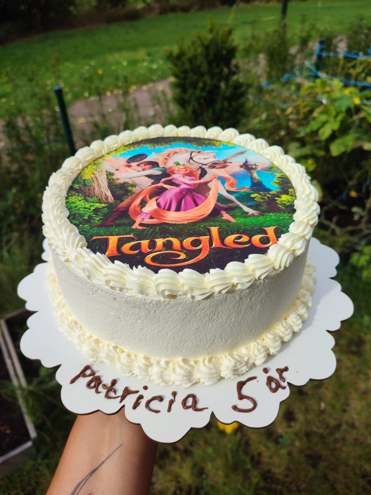 Princess Cartoon Print Cake
