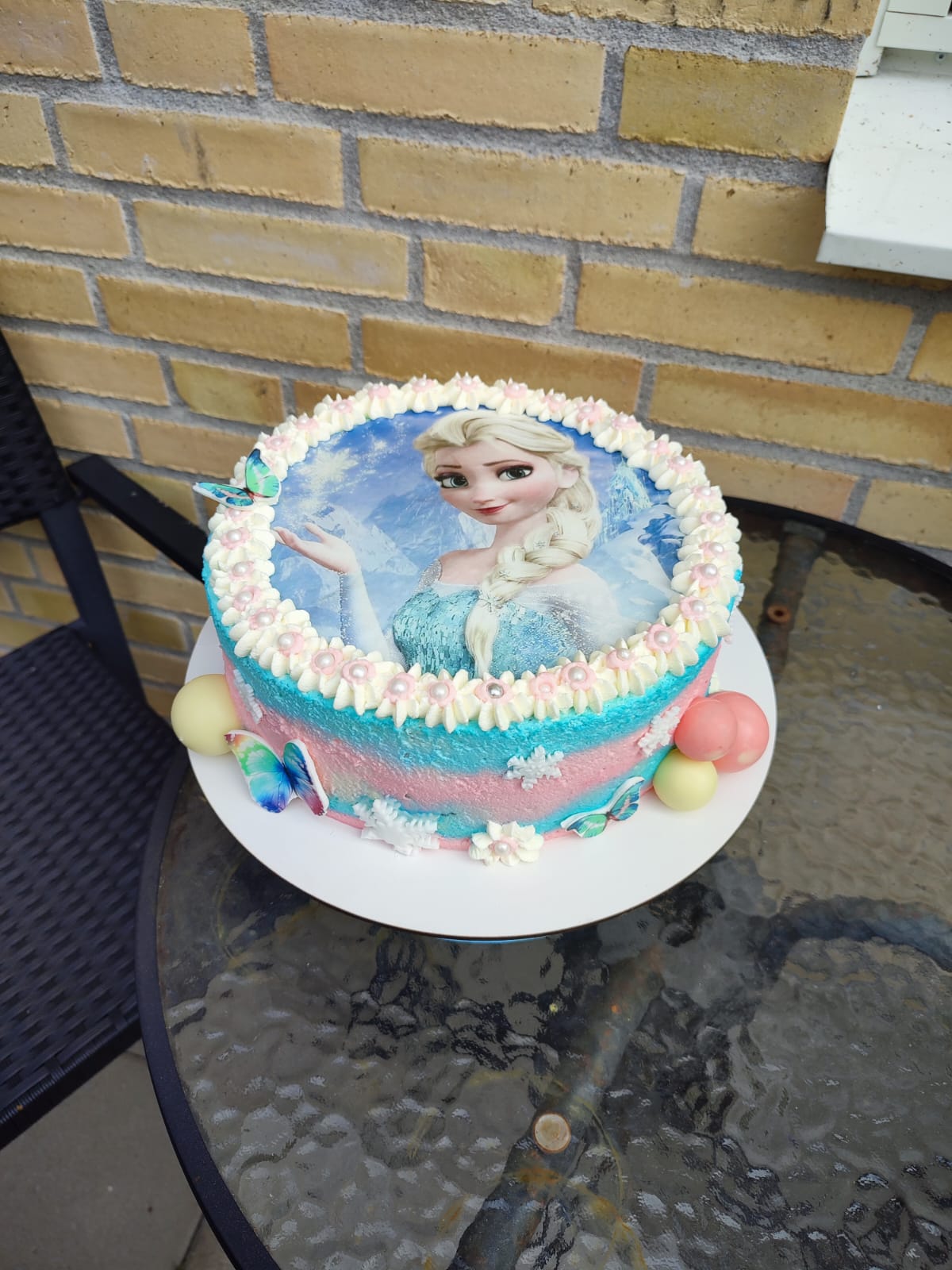 Ice Princess Photo Cake