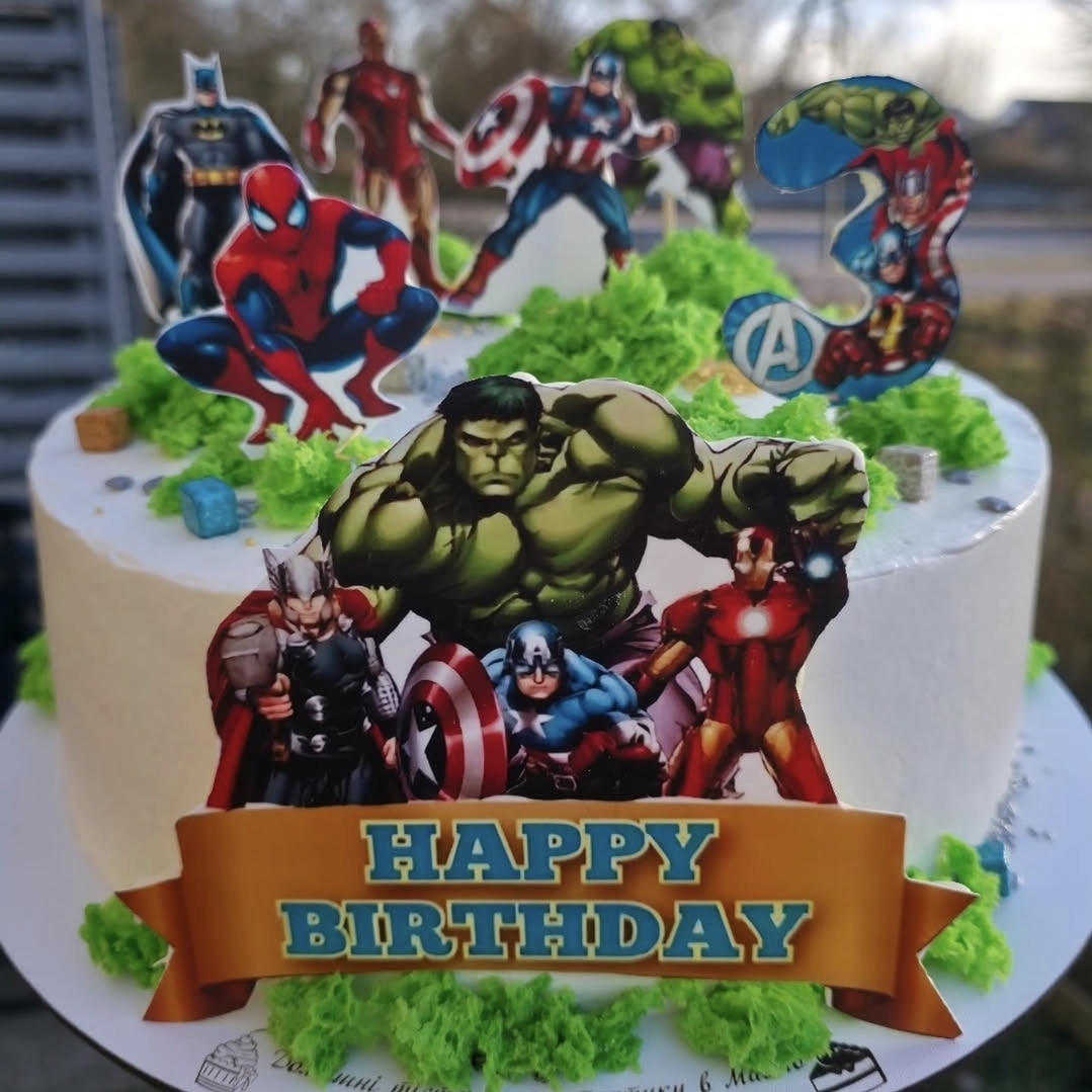 Superhero Birthday Cake
