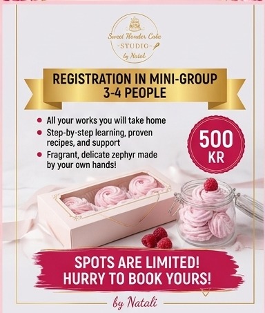 Homemade marshmallow (zefir) masterclass