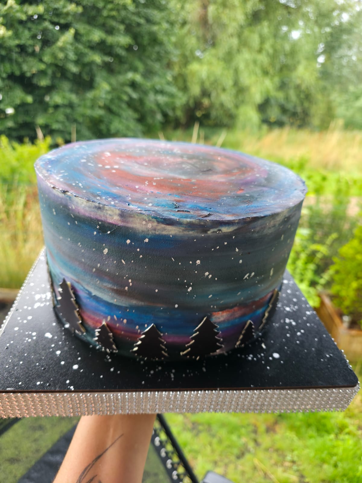 Galaxy Forest Cake