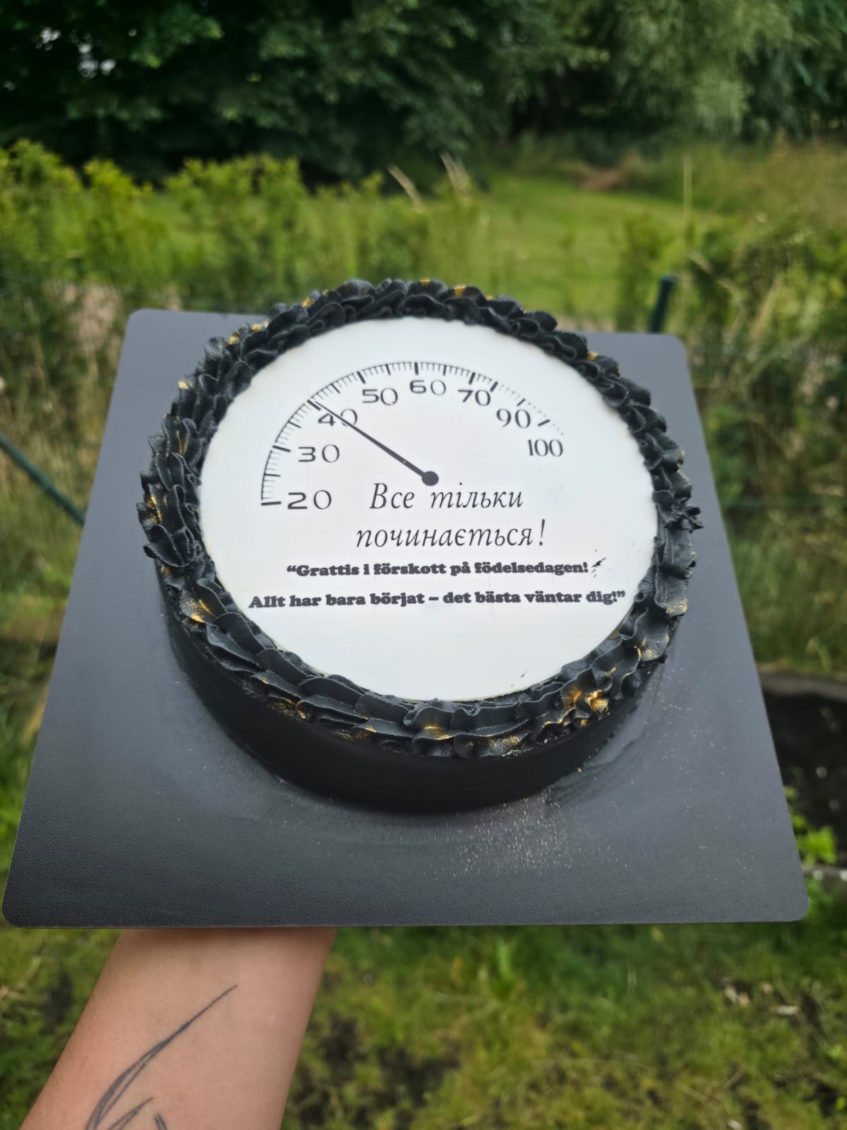 Speedometer Birthday Cake