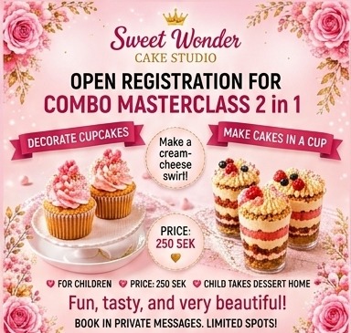 Combo masterclass: cupcakes + cakes in a cup