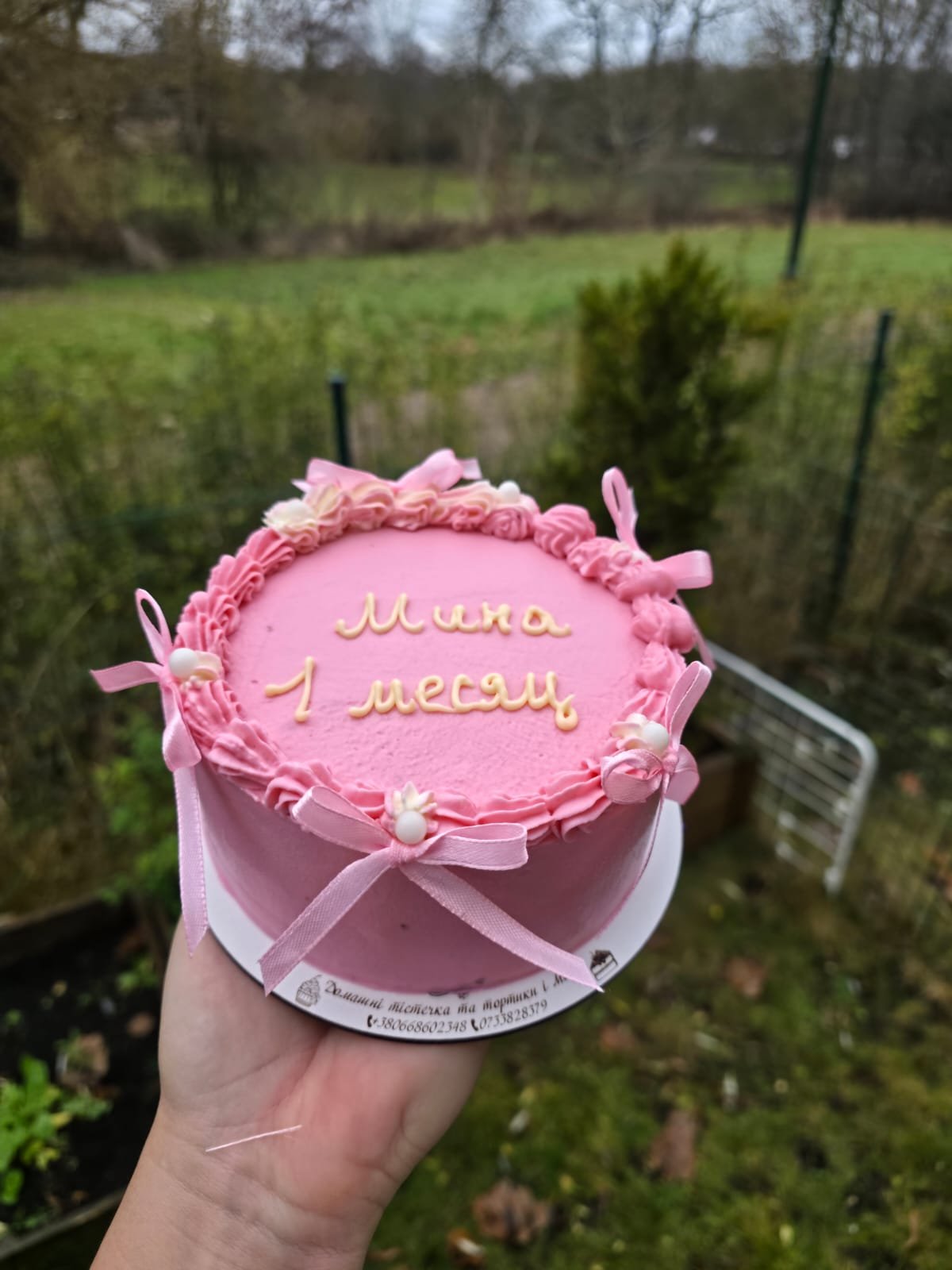 Pink Ribbon Celebration Cake
