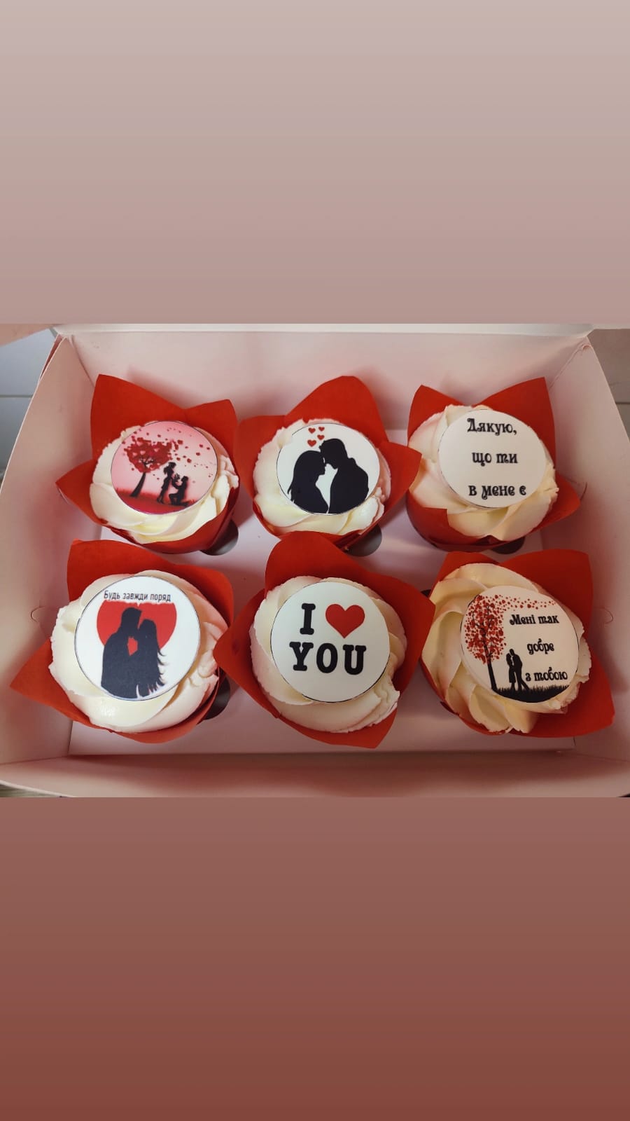 Love Message Cupcakes