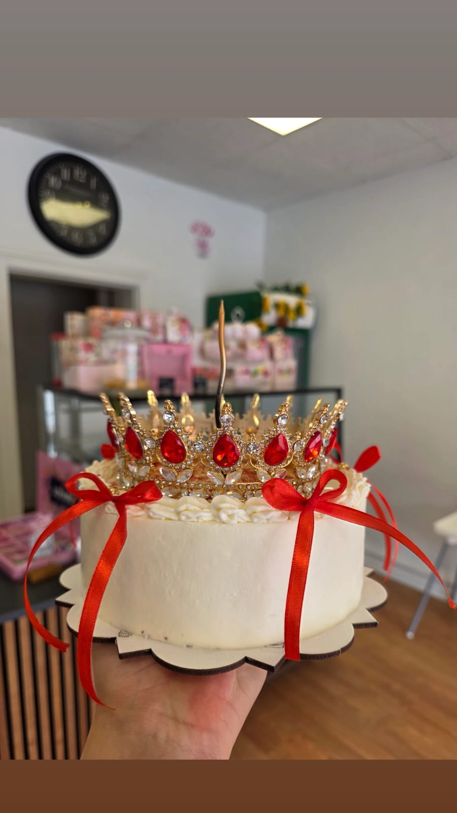 Red Jewel Crown Cake