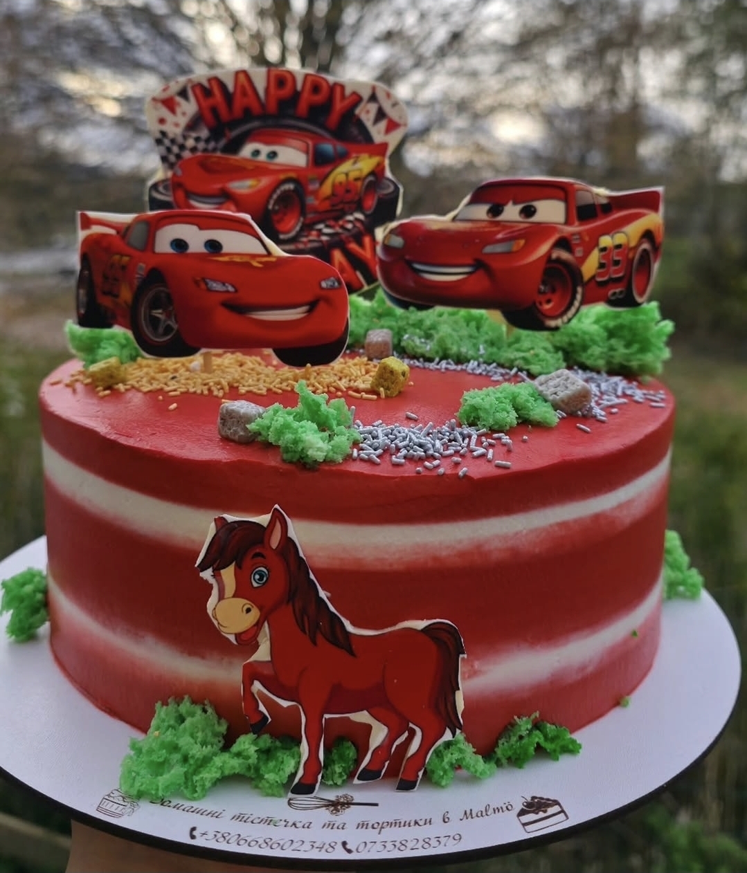 Racing Car Cake