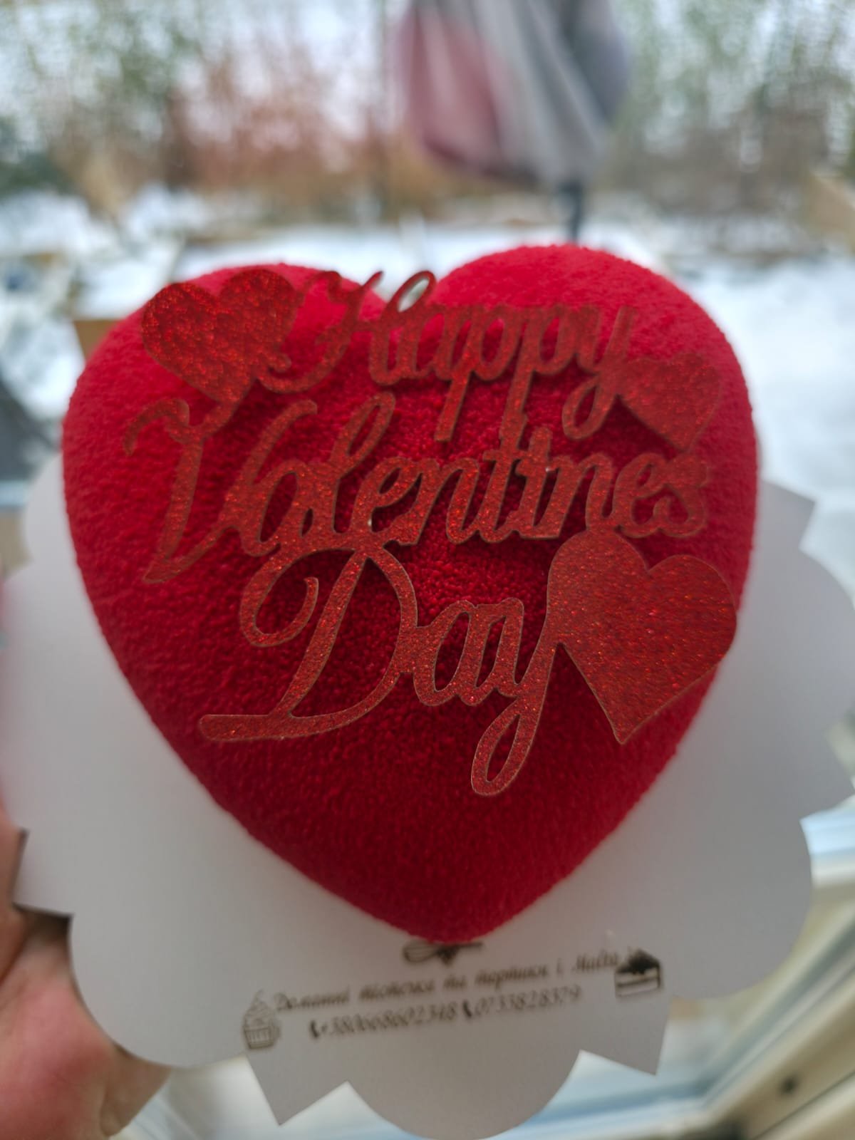 Valentine Heart Mousse Cake